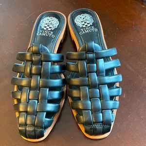 Vince Camuto lattice leather mules 6